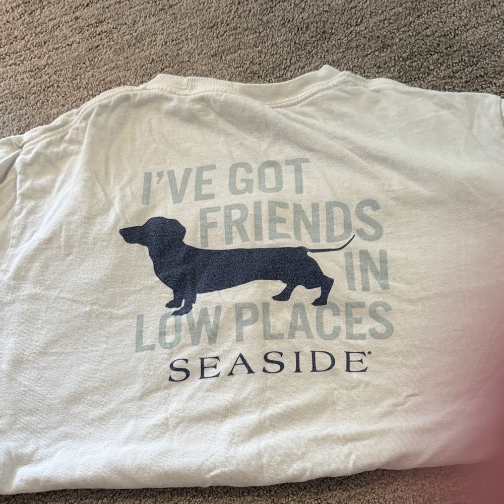 Seaside White T-Shirt with Dog Logo Boys - Picture 2 of 3